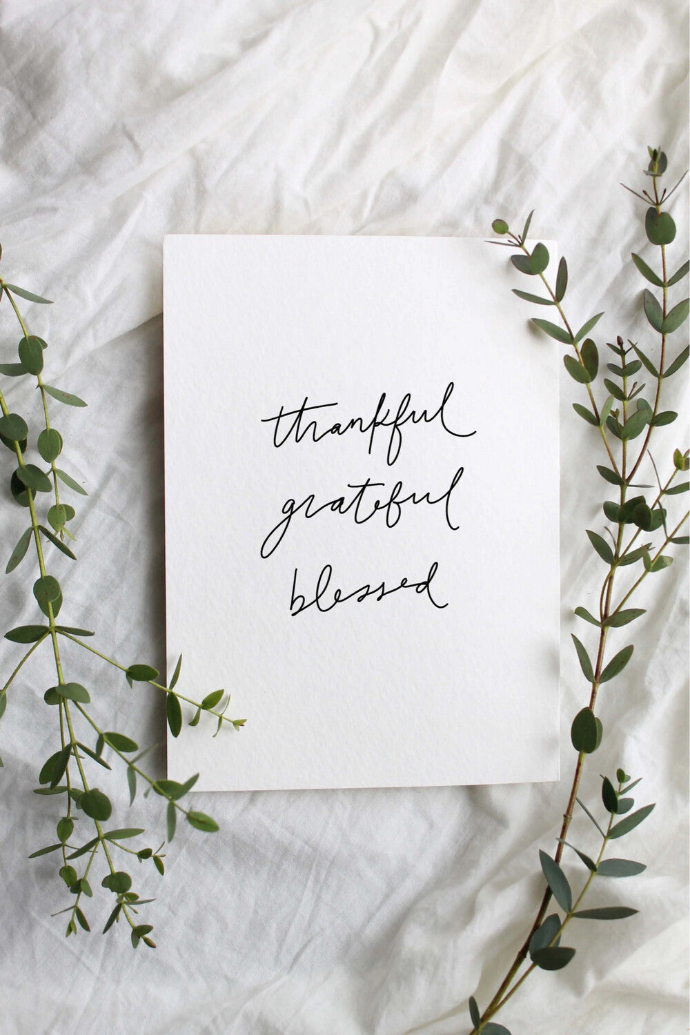 Thankful, Grateful, Blessed | Thank You Card